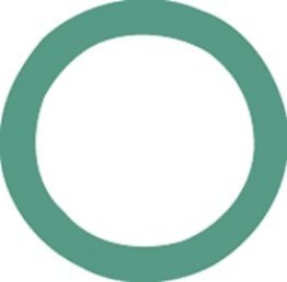 Air Conditioning O-Ring for #10 GM Dual Fitting, HNBR, Green (Pack of 10)