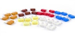 MINI Fuse Assortment, 6 Items, 50 Pieces, Includes 5x5A, 5x7.5A, 5x25A, 10x10A, 10x15A, 15x20A (Pack of 1)