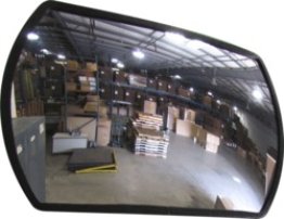 18X26"Roundtangular Convex Mirror-Heavy Duty PLASTIC BACK (Pack of 1)
