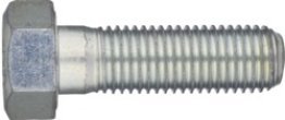 Metri-12 - DIN 933 Hex Cap Screw, Grade 12.9, Alloy Steel, Zinc Finish, Coarse Thread, 6.4mm Head Height, 13mm Across Flats, M8-1.25 x 20mm (Pack of 50)
