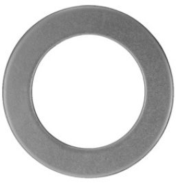 Machinery Bushing Washer, Narrow Rim, 14ga Steel, Zinc Finish, 41/64" ID, 1" OD (Pack of 25)