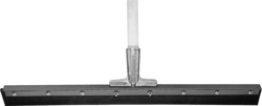 Floor Squeegee, Straight Head, 24" Black Neoprene Rubber Blade, 5' Wooden Handle (Pack of 1)