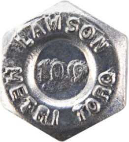 Metri-Torq® - DIN 933 Hex Cap Screw, Grade 10.9, Alloy Steel, Zinc Finish, Coarse Thread, 7.7mm Head Height, 17mm Across Flats, M10-1.5 x 20mm (Pack of 25)
