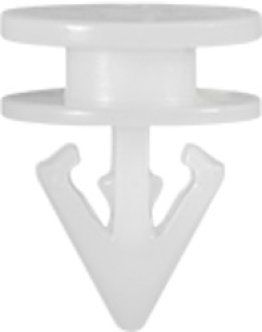 Door Trim Applique Clip-White (Pack of 50)