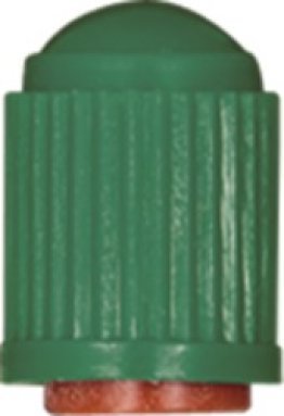 Tire Repair Tire Valve Cap Plastic Cap with Seal, GREEN (100 per pack)