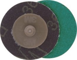 3M™ - Green Corps Roloc Grinding Disc for Fast Cutting, Long Life, Aluminum Oxide Grain, Twist-On Arbor, 60 Grit, 2" Diameter (Pack of 10)