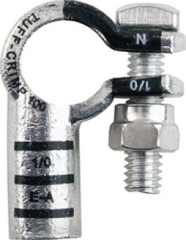 Tuff-Crimp® Right Elbow Battery Terminal 1/0 AWG Negative