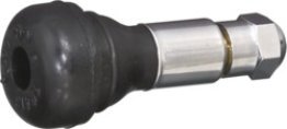 Tubeless Tire Snap-In Valve with Chrome Sleeve/Cap, 1-1/4" Length, 1.25" Hole Diameter (Pack of 10)