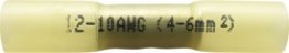 Tuff-Seal® - Butt Connector, 2-Piece Heat Seal, Polyolefin Insulated, 12 to 10 AWG, 1.64" Length, Yellow (Pack of 25)