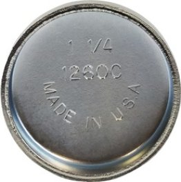 Steel Expansion Plug, Regular Cup Style, Zinc Plated, Clean Hole with Tuff-Grit™ Screen Mesh, 1-1/4" (Pack of 10)