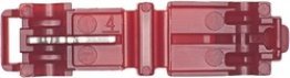 Self-Stripping T-Tap Female Quick Slide Connector, Fully Insulated, 22 to 18 AWG, 1/4" Tab Width (Pack of 25)