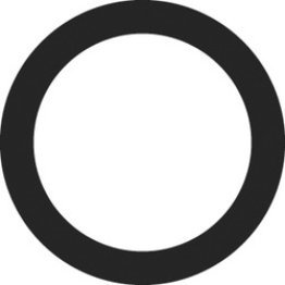 Industrial O-Ring, Nitrile, Black, Dash No. 211, 13/16" ID x 1-1/16" OD x 1/8" Thickness (Pack of 50)
