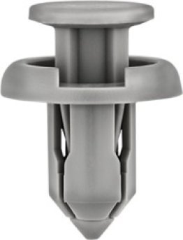Bumper Push-Type Retainer for Honda, Nylon, Gray, Fits 10mm Hole, 20mm Head, 13mm Stem Length (Pack of 15)