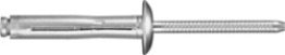 Front Rear Door Window Pull Sash Rivet for GM, Aluminum/Steel, Zinc Mandrel Finish, 3/16" Diameter, 5/16-7/16" Grip Range (Pack of 25)