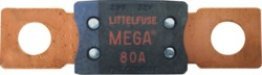 MEGA® Fuse, 80 Amps, 32 Volts DC, M8 Bolt Size, Time Delay (Pack of 2)