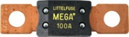 MEGA® Fuse, 100 Amps, 32 Volts DC, M8 Bolt Size, Time Delay (Pack of 2)