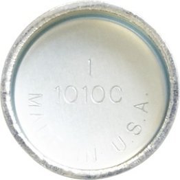 Steel Expansion Plug, Regular Cup, Zinc Plated, Clean Hole with Tuff-Grit™ Screen Mesh, 1" (Pack of 10)