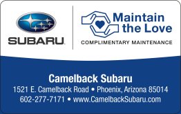 Camelback Subaru - Maintain the Love