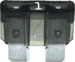 ATO/ATC Fuse with Element Indicator, 1 Amps, Black (Pack of 5)