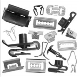Assortment Kit, 18 Items, 175 Pieces, Includes Grille Clips, Retainers, Nuts and Fasteners (Pack of 1)