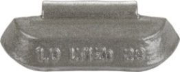 LT1Z Series Low-Profile Zinc Clip-On Wheel Weight, Polymer Coated, Suitable for Heavy-Duty Trucks, 2-1/2oz (Pack of 25)