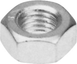 ANSI B18.2.2 Hex Nut, Grade 5, Steel, Zinc Finish, Fine Thread, 15/16" Across Flats, 35/64" Thickness, 5/8-18 (Pack of 25)