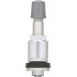 Silver Fixed-Angle Metal TPMS Valve - 1 Pack (Valve Only) (Pack of 1)