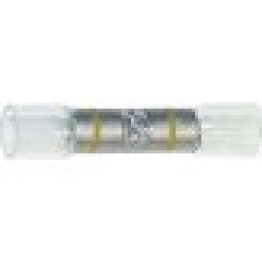 Visa Seal™ - Butt Connector, Crystal Clear Insulation, 12 to 10 AWG, Clear with Yellow Stripe (Pack of 25)