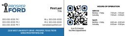 Prosper Ford Service Business Cards (2 Sided)
