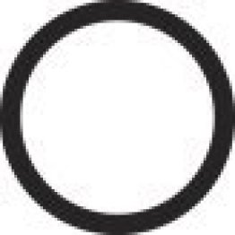 Industrial O-Ring, Nitrile, Black, 23mm ID x 2.5mm Thickness (Pack of 50)