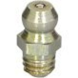 Ball Check Grease Fitting, Metric, Straight, Hardened Steel, M6-1 Thread, 7/16" Length (Pack of 50)