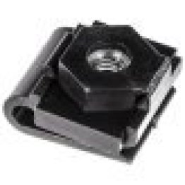 U-Nut with Metal Insert Nut for Subaru 2008+, Nylon, Black, M5-0.8 Thread Size, 0-3mm Panel Range (Pack of 10)