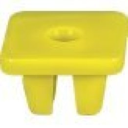 Screw Grommet for Subaru, Nylon, Yellow, M4.8 Screw Size, 14 x 14mm Head, 7mm Stem Length (Pack of 25)