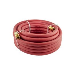 Air/Multipurpose Hose, EPDM Cover and Inner Tube, Spiral Polyester Yarn Reinforcement, Black, 250PSI, 3/8" x 25' (Pack of 1)