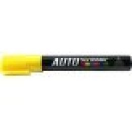 Auto Scribbler - Automotive Water-Based Paint Marker, Yellow (Pack of 6)