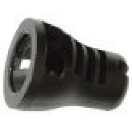 Rear Wheel Apron and Trunk Trim Slot Drive Cap Nut, Fits onto M6-1.0 stud, 19mm Overall Height, Black Nylon (Pack of 25)