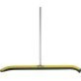 Floor Squeegee, Aluminum, 36" Curved Head Neoprene Blade with 2-Piece Handle (Pack of 1)