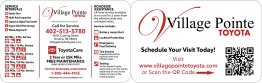Village Pointe Service Card