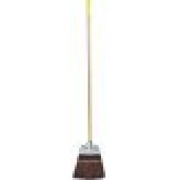 Corn Style Broom, Brown Polypropylene, 55" Length, 8" Trim Length, 7/8" Handle Diameter (Pack of 1)