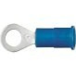 "Electro-Lok - Ring Tongue Terminal, Standard, Nylon Insulated, 16 to 14 AWG, #10 Stud Size, Blue (Pack of 25) "