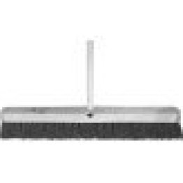 "Push Broom, Medium/Fine Combination Sweeping, Black Horsehair Fill, 3"" Trim Length, 36"" Lacquered Hardwood Block, 5' Wooden Handle (Pack of 1) "