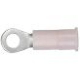 Visa Crimp™ - Ring Tongue Terminal, Standard, Nylon Insulated, 22 to 18 AWG, 4 to 6 Stud Size, Red (Pack of 100)