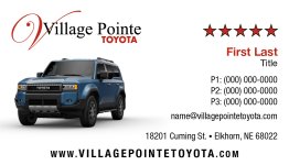 Village Pointe Toyota Land Cruiser Business Card
