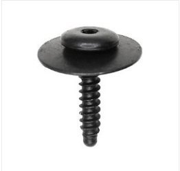 Fender Apron Torx® Drive Tapping Screw with Sems® Washer, M4.2-1.41x20mm, 19.5mm Conical Washer Dia., T-15 Torx Drive; BR Point, Trivalent Black Zinc (Pack of 25)