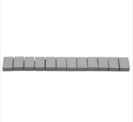 Low Profile Steel Adhesive Wheel Weight, Powder Coated, 1/2oz Segments, 12 Segments/Strip, 6oz Total Strip Weight, Gray (Pack of 28)
