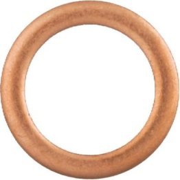 Copper Drain Plug Gasket, 9/16" ID, 0.0937" Thickness (Pack of 10)
