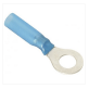 Tuff-Seal® - Ring Tongue Terminal, 2-Piece Heat Seal, Polyolefin Insulated, 16 to 14 AWG, 1/4" Stud Size, Blue (Pack of 25)