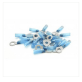 Tuff-Seal® - Ring Tongue Terminal, 2-Piece Heat Seal, Polyolefin Insulated, 16 to 14 AWG, 1/4" Stud Size, Blue (Pack of 25)
