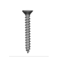 Sheet Metal Screw, Square Drive Flat Head, Steel, Zinc Finish, 1/4 x 3/4" (Pack of 100)