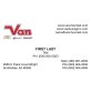 Van Chevrolet Business Card Ver. 1